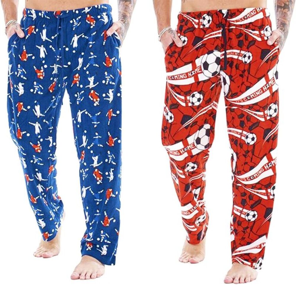 England Football Mens It�'s Coming Home Lounge Pants (Pack of 2) / Multicolored